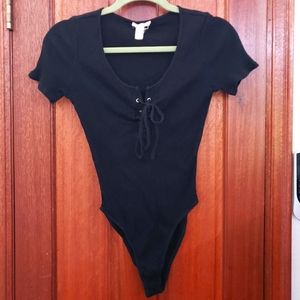 Full tilt lace up bodysuit